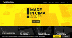 Desktop Screenshot of madeincima.it